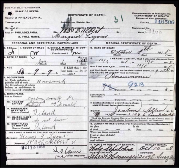 Margaret Lyons Ferris & Margaret McDonald Lyons